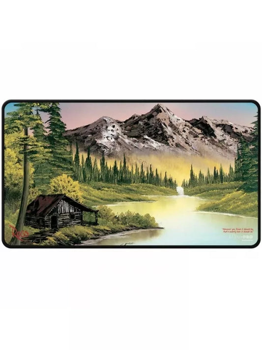 Tapete Black Stitched Playmat Mountain Retreat Bob Ross - Ultra Pro