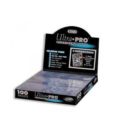 Hojas 9 bolsillos Platinum Ultra Pro - Paquete de 100